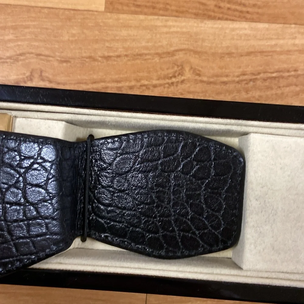 Donald Trump Black leather Money Clip